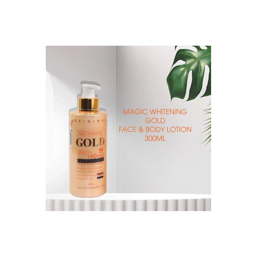 Pure Egyptian Magic Whitening Gold Lotion 14 Days With Glutathione 300ml - Nibquality