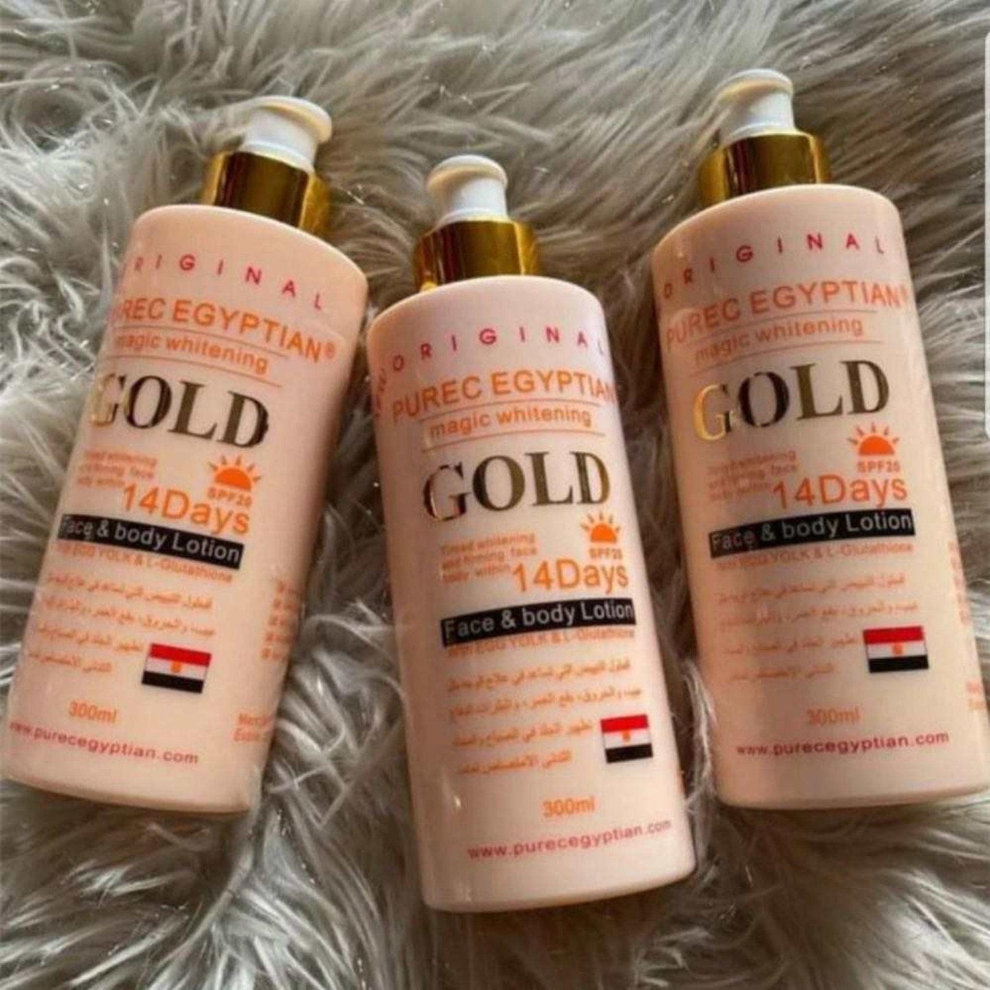 Pure Egyptian Magic Whitening Gold Lotion 14 Days With Glutathione 300ml - Nibquality